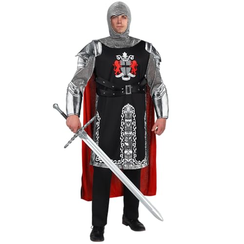 Spooktacular Creations 3 Pcs Halloween Knight Costume Men, Medieval Costume Men, Halloween Costumes for Cospaly Party