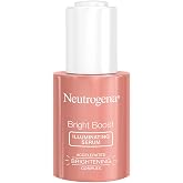 Neutrogena Bright Boost Illuminating Face Serum with Neoglucosamine &amp; Turmeric Extract for Even Skin Tone, Resurfacing Serum for Face to Reduce Dark Spots &amp; Hyperpigmentation, 1 Fl Oz