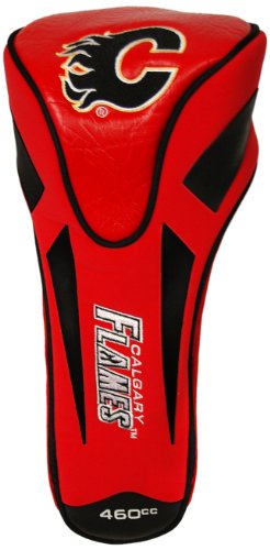 Team Golf NHL Calgary Flames Single Apex Driver Head Cover Golf Club Single Apex Driver Headcover, Fits All Oversized Clubs, Truly Sleek Design