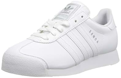 Amazon.com | adidas Originals Samoa White/White/Silver Sneaker (Little Kid/Big Kid) | Running