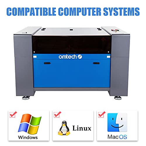 OMTech 100W Laser Engraver and Cutter with LightBurn, 24x40 inch