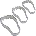 Foot Cookie Cutter - Stainless Steel,Set of 3, 1" Deep