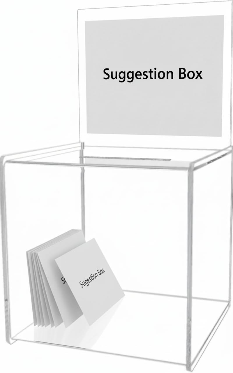 Deflecto Suggestion Box - Transparent