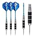 ANSOWNY Darts Steel Tip Set Professional, Steel tip Darts pro 22/26 Grams with Case, Aluminum Shafts and Black Coated Metal Barrels - 3 Pack