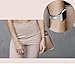 bayite Bands Compatible with Fitbit Versa 2 / Fitbit Versa Lite/Fitbit Versa, Slim Genuine Leather Band Replacement Accessories Strap Women (Silver, 5.3