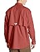 Columbia Men's Standard PFG Bonehead Long Sleeve Shirt, Cotton, Relaxed Fit, Sunset Red, Large