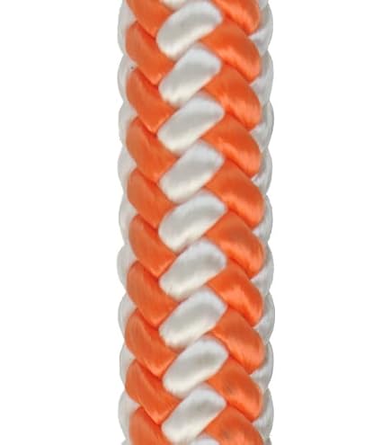 Pelican Adjustable Rope Lanyard - 1/2" Polyester, 4-7 Ft, With Double Locking Snap Hooks For Arborist & Fall Protection