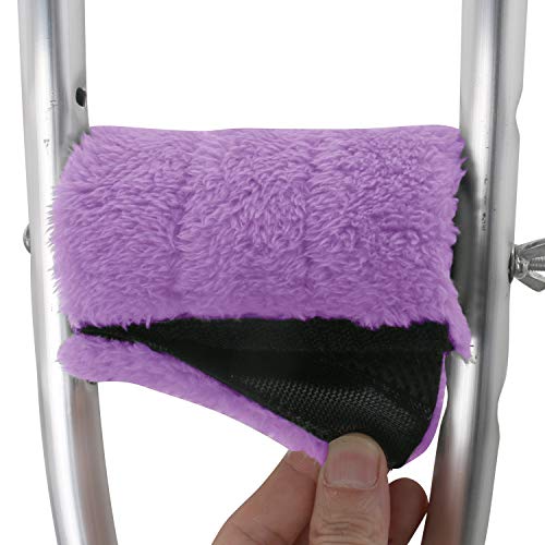 TOMMHANES AMISGUOER Crutch Underarm Pads Crutch Pad Crutch Hand Grip Covers Crutch Cover Washable OneSize (2 Armpit, 2 Hand Cushion) (CP07)