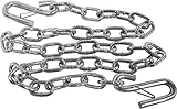 Heavy-Duty 51-inch Steel Trailer Safety Chain with Spring Clip Hooks