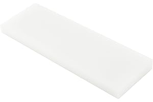 UPTTHOW UHMW Tapping Block Ultra High Molecular Weight Polyethylene Rectangular Solid Plastic Blocks for Machining Home Improvement DIY Projects（3/4 * 4 * 12 in）