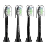 Sonifresh Sonicare Replacement Heads, Sonicare Toothbrush Heads For Phillips Sonicare Electric Toothbrush- Fits Plaque Control, Gum Health, DiamondClean, Flexcare, EasyClean, and HealthyWhite, 4 Pack