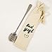 YROVWENQ Peanut Butter Spoon Gift for Boy or Girl - Stainless Steel, Black, 19.5cm, 1pc