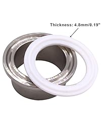 dernord PTFE (teflón) Tri clamp Junta Junta tórica 1.5 inch estilo se adapta a OD sanitaria 50,5 Tubo Weld abrazadera