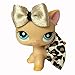 Pet Shop Accessories LPS Lot Gold Leopard Bow Skirt CAT NOT Included