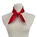 Women's Fashion Soft Satin Square Scarf Set Head Neck Multiuse Solid Colors Available (Deep red)