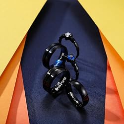 MeMeDIY Personalized Stainless Steel Couples Rings