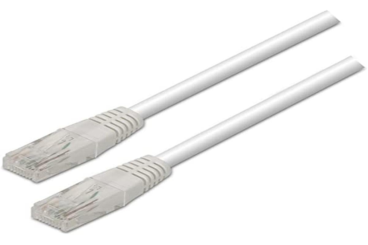 AISENS A133 – 0199 – LATIGUILLO RJ45 Network Cable (3 m, 10/100 Mbit/s, Switch/Router/Modem/Patch panel/Access Point/patch fields) White