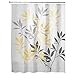 Shower Curtain Bestselling InterDesign Leaves, Gray and Yellow, 72-Inch by 72-Inch