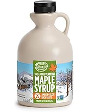 Butternut Mountain Farm Pure Vermont Maple Syrup, Grade A, Amber Color, Rich Taste, All Natural, Easy Pour Jug, 32 Fl Oz, 1 Qt