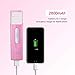 Facial Steamer, Nano Mister Spray for Eyelash Extensions Mini Portable Face Steamer USB Rechargeable Cool Mist Sprayer Moisturizing for Beauty Skin Care w/ Power Bank Pink