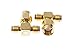 SMAKN® 2 Pcs Rp-SMA Male to Two Rp-SMA Female Triple T Rf Adapter Connector 3 Way Splitter
