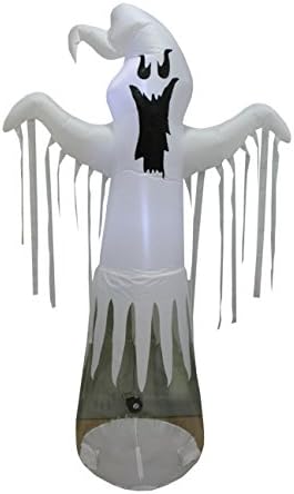 Sheerlund Inflatable Floating Ghost Halloween Decoration with Internal LED Lights - 8 Ft Tall, Approved for Indoor or Outdoor Use