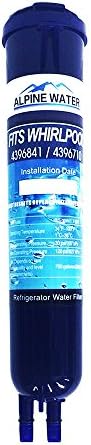 Alpine Water Refrigerator Water Filter Replacement,Compatible for Whirlpool 4396841,Whirlpool 4396710, Pur Filter 3,PUR W10121145 ,W10121146,KENMORE 46-9020,46-9020P (1 Pack)