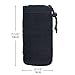 Cevinee Ultra-Light Tactical MOLLE Water Bottle Pouch, Drawstring Open Top & Mesh Bottom Travel Water Bottle Bag - Black