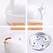 MICOOK Microwave Egg Cooker, Microwave Egg Boiler with Safe Buckle and Handle, No Piercing Required, Dishwasher Safe, Only 5 Minutes for Hard or Soft Boiled Eggs, Chicken Shape(White)