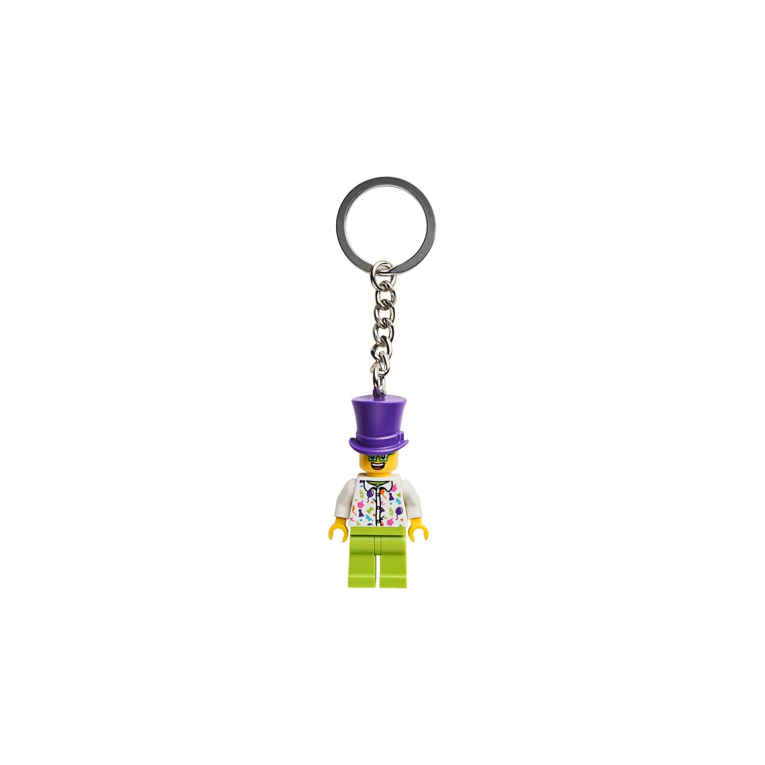 LEGO City Birthday Party Guy Minifigure Keychain 854066