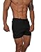 YoungLA Men's Bodybuilding Lift Shorts W/Zipper Pockets 101 | All Black Large
