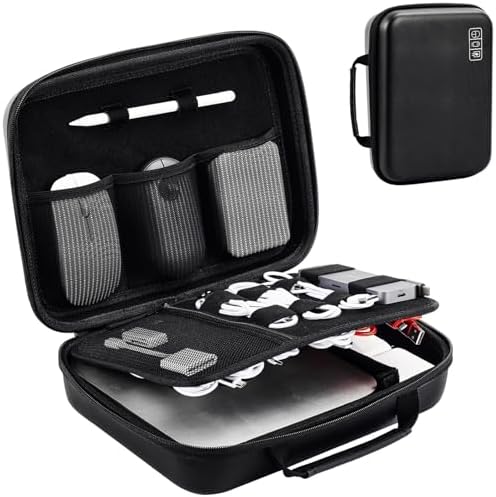 Amazon.com: CASEMATIX Hard Shell Electronics Organizer Travel Case