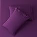 SONORO KATE Bed Sheet Set Super Soft Microfiber 1800 Thread Count Luxury Egyptian Sheets 16-Inch Deep Pocket Wrinkle and Hypoallergenic-4 Piece(King Purple)