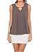 Eliacher Women's Casual Summer Chiffon Blouse 8267 (XXXL,Dark Gray)