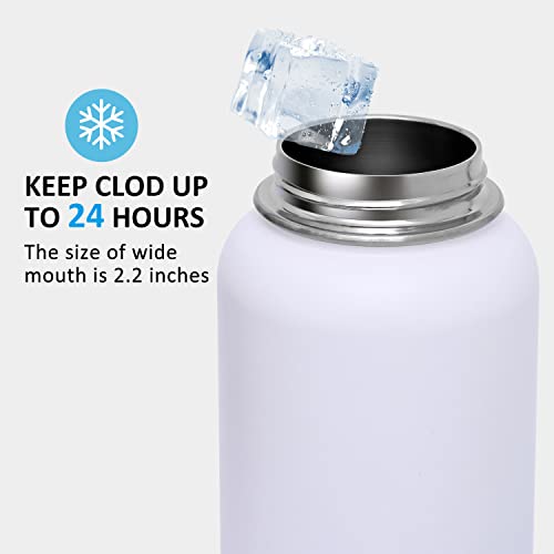 DUIERA 32oz Insulated Water Bottle Vacuum Stainless Steel Water Bottle