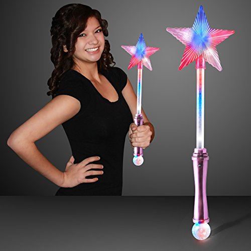 Light Up Pink Super Star Princess LED Wand