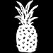Yadda-Yadda Design Co. Pineapple - Car Vinyl Decal Sticker - (3.25
