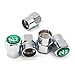 GODESON Pack of 20 Chrome Plated Brass Tire Valve Stem Caps with N2 Nitrogen Logo