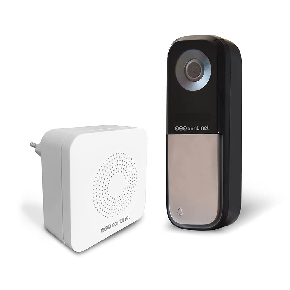 SCS Sentinel - CFI0026 SCS Sentinel - Wired Doorbell & Wireless Doorbell - 80 Metre Range - VisioBell