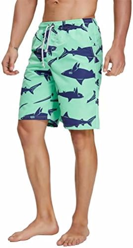 nuosife Swim Trunks Quick Dry Male Swimwear Floral Bathing Suit Swimming Board Shorts