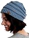 Tough Headwear Womens Winter Hat - Warm Chunky Cable Knit Beanies - Winter Beanie Hats for Women Cold Weather - Beanies Women Light Blue