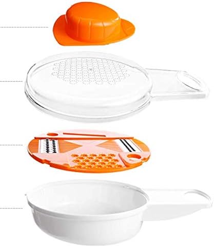 Wshuhouui Vegetable Chopper Household Potato Wire Cutter Chips Sliced Sliced Hand-Held Vegetable Spiral Planer