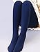 VERO MONTE 2 Pairs Opaque Fleece Lined Tights For Women Pantyhose (BLACK + NAVY)