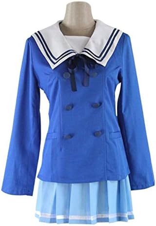 Haipat Women's Kyokai no Kanata Cosplay Kuriyama Mirai Costume School Sailor Suit (Medium (Asian Size))