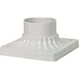 Nuvo Lighting 25/1205 Square Pier Mount Base in White Finish, White