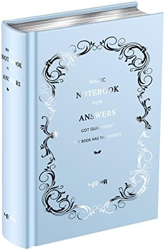 ATESSON Novelty Magic Divination Notebook of Answers Dispel Puzzles Self-Healing Tell You Answers Journal Fun Coffee Table Parties Games Notebook (Chinese and English Version) Blue