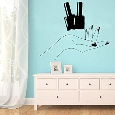 Ayatr Wall Sticker Cartoon Nail Salon Home Decor Vinyl Wall