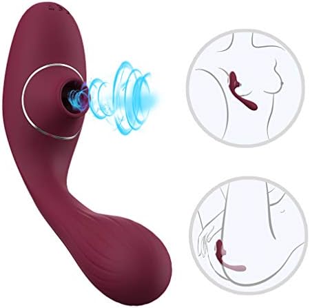 10 Suction Patterns Clitorial Sucking Toys for Women with Tongue Vibrantor Bullet for Women Six Toy for Woman Suck Cordless Massger Toys for Female for Neck and Back Wireless, USB Rechargeable