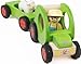 Hape My Tractor Kid's Wooden Playset with Activity Book
