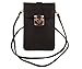 KISS GOLD (TM) Luxury Matte PU Leather Mini Crossbody Single Shoulder Bag Cellphone Pouch (Model A-Black)